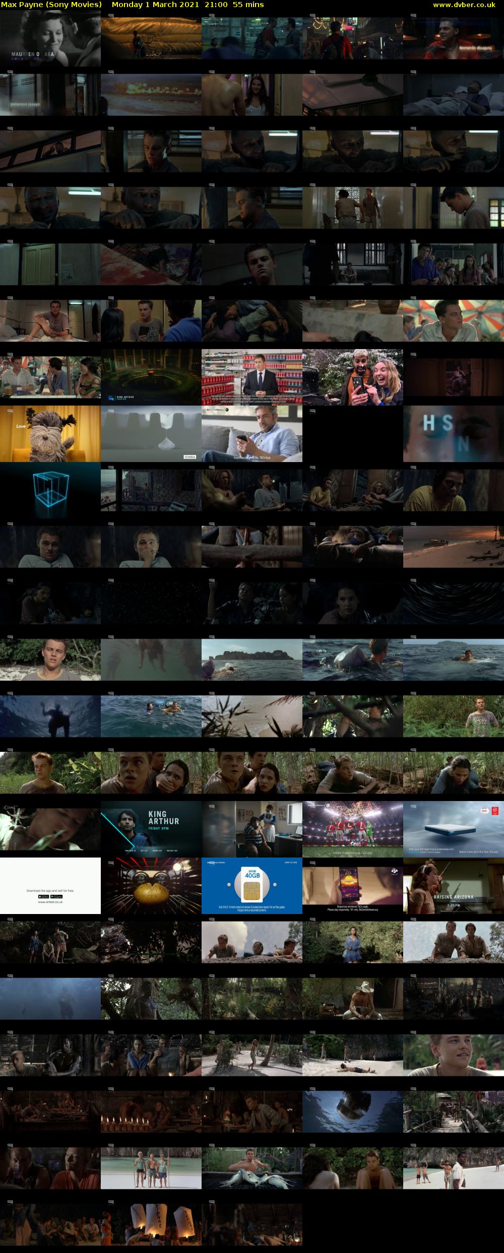 Max Payne (Sony Movies) Monday 1 March 2021 21:00 - 21:55