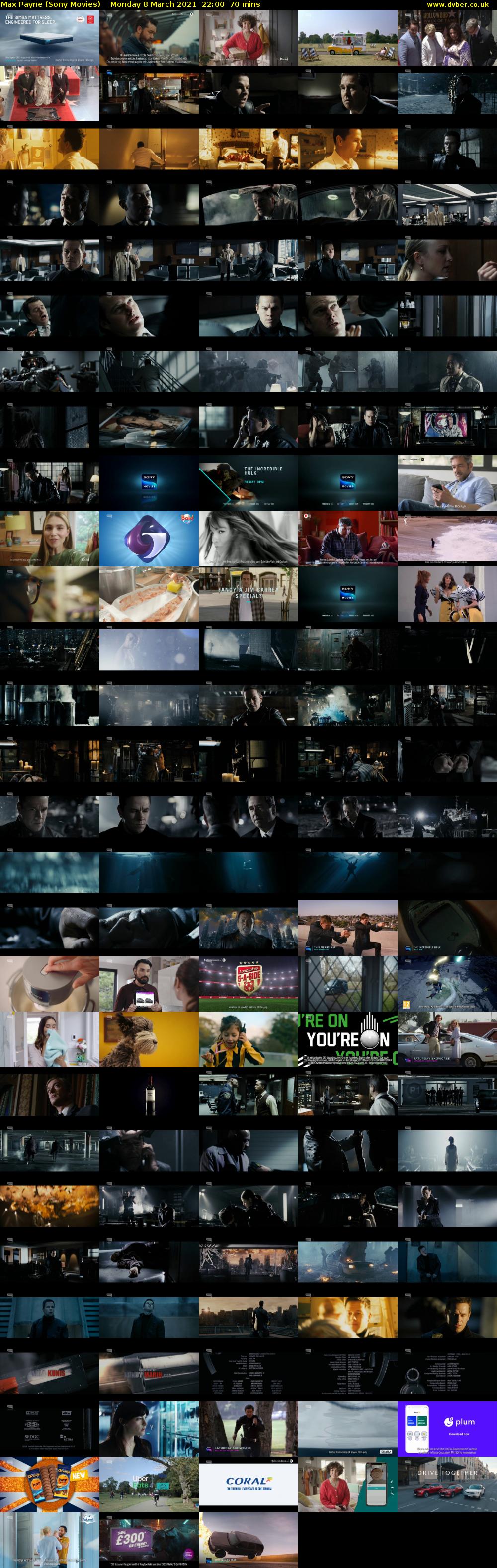 Max Payne (Sony Movies) Monday 8 March 2021 22:00 - 23:10