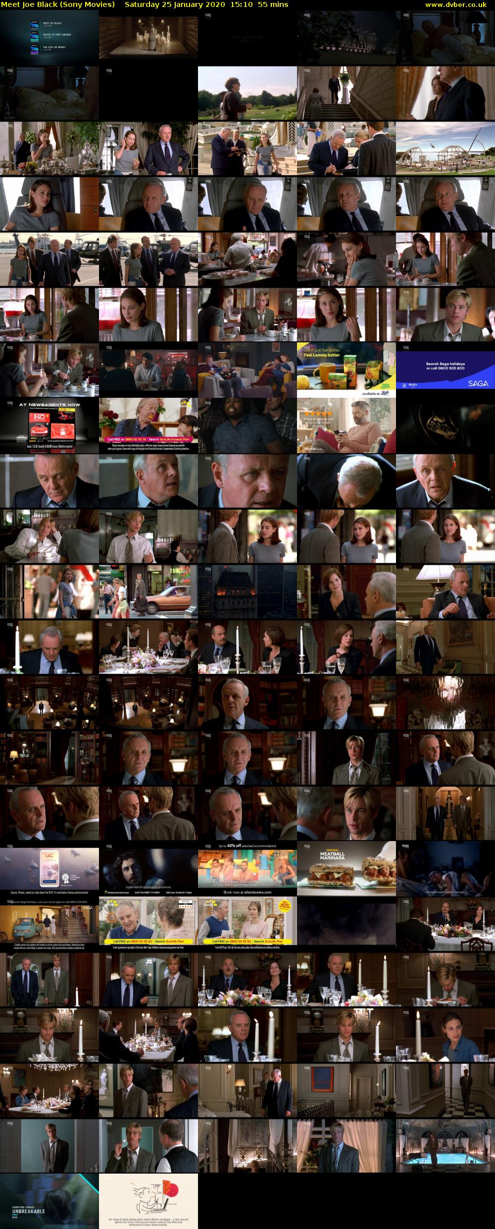 Meet Joe Black (Sony Movies) Saturday 25 January 2020 15:10 - 16:05