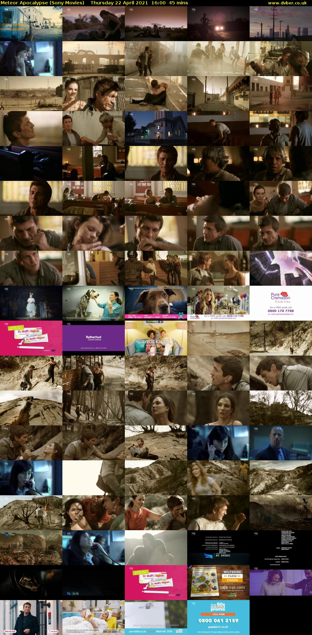 Meteor Apocalypse (Sony Movies) Thursday 22 April 2021 16:00 - 16:45