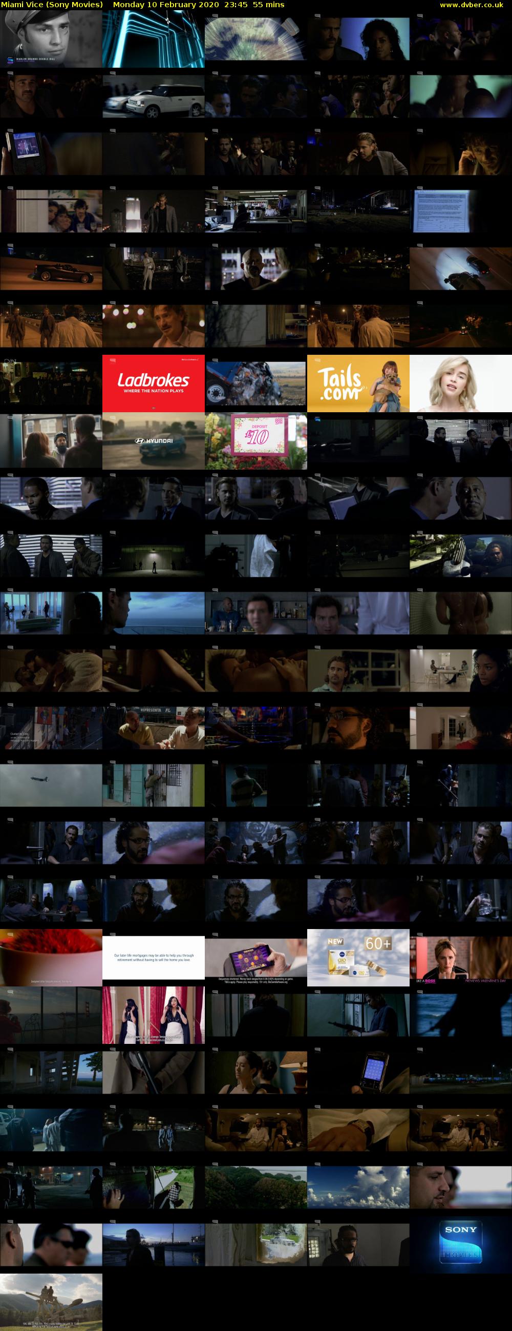Miami Vice (Sony Movies) Monday 10 February 2020 23:45 - 00:40