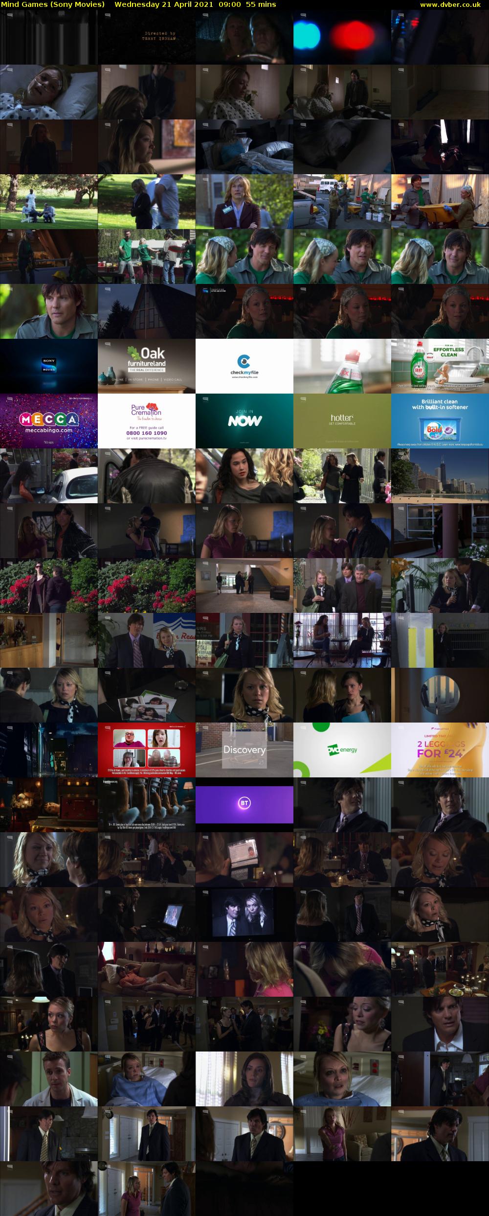 Mind Games (Sony Movies) Wednesday 21 April 2021 09:00 - 09:55