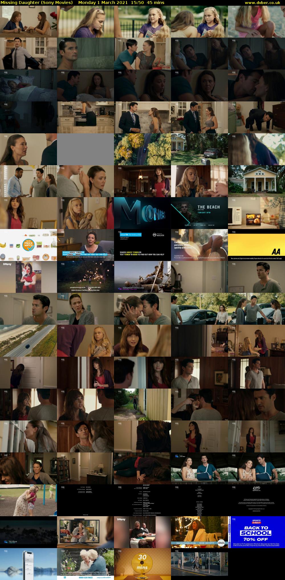 Missing Daughter (Sony Movies) Monday 1 March 2021 15:50 - 16:35