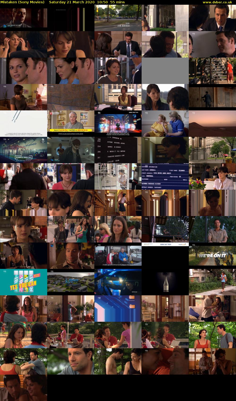 Mistaken (Sony Movies) Saturday 21 March 2020 10:50 - 11:45