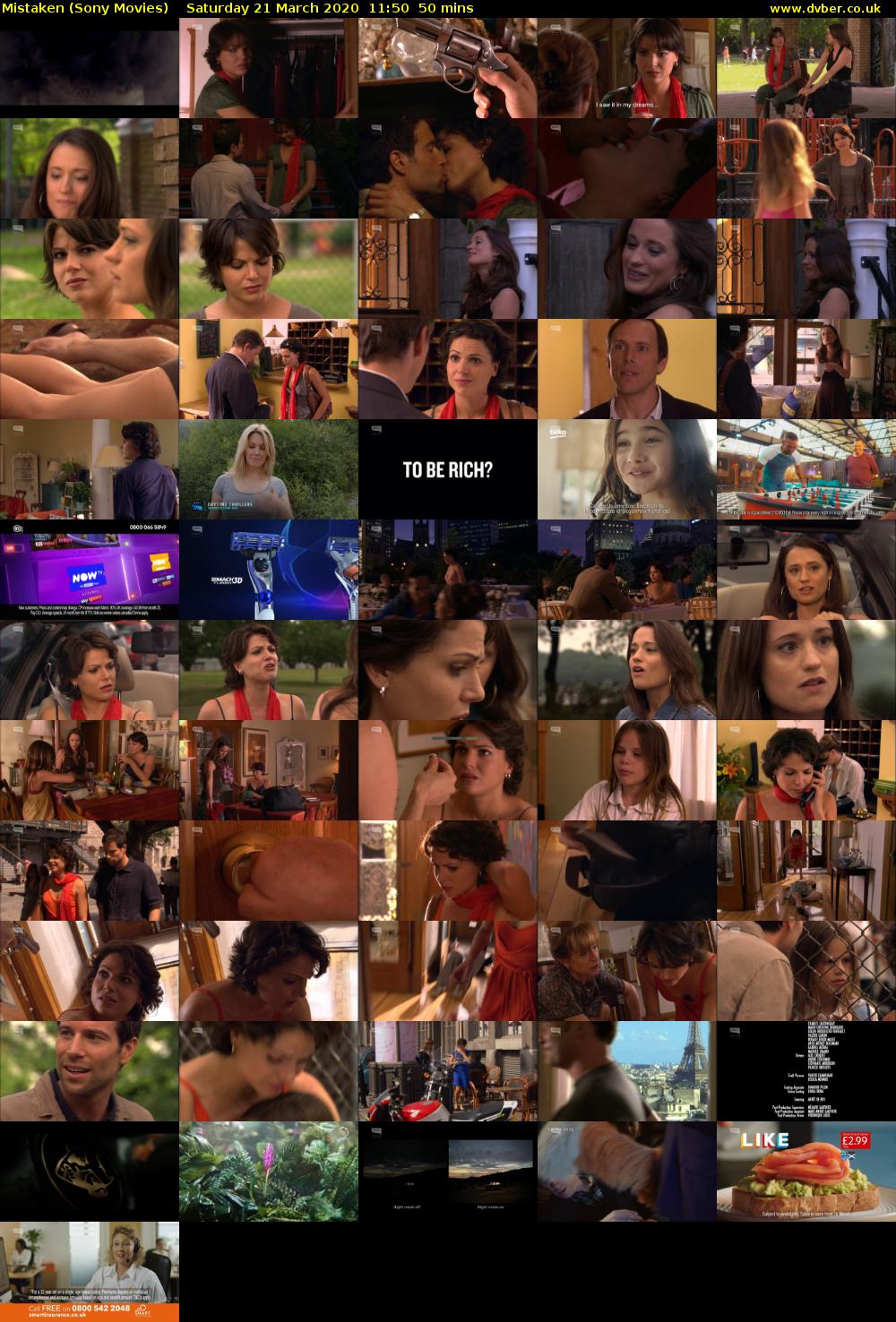 Mistaken (Sony Movies) Saturday 21 March 2020 11:50 - 12:40