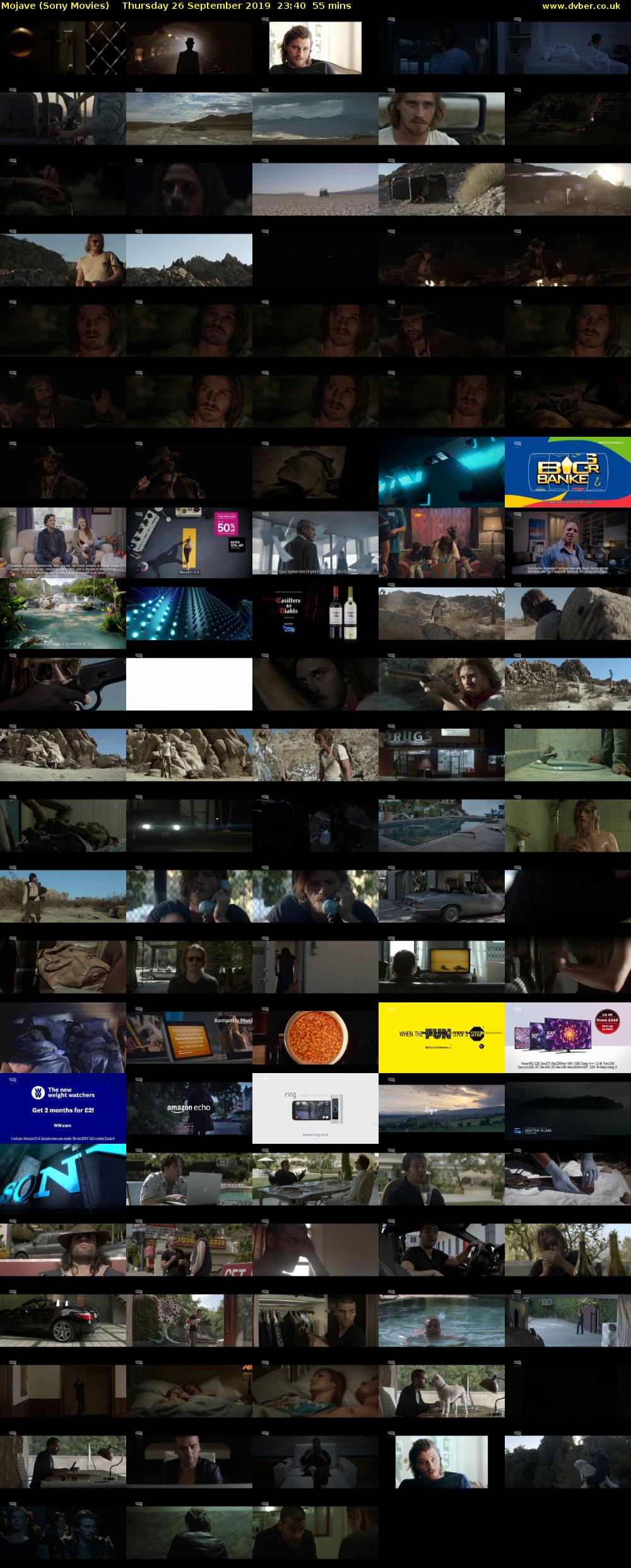 Mojave (Sony Movies) Thursday 26 September 2019 23:40 - 00:35