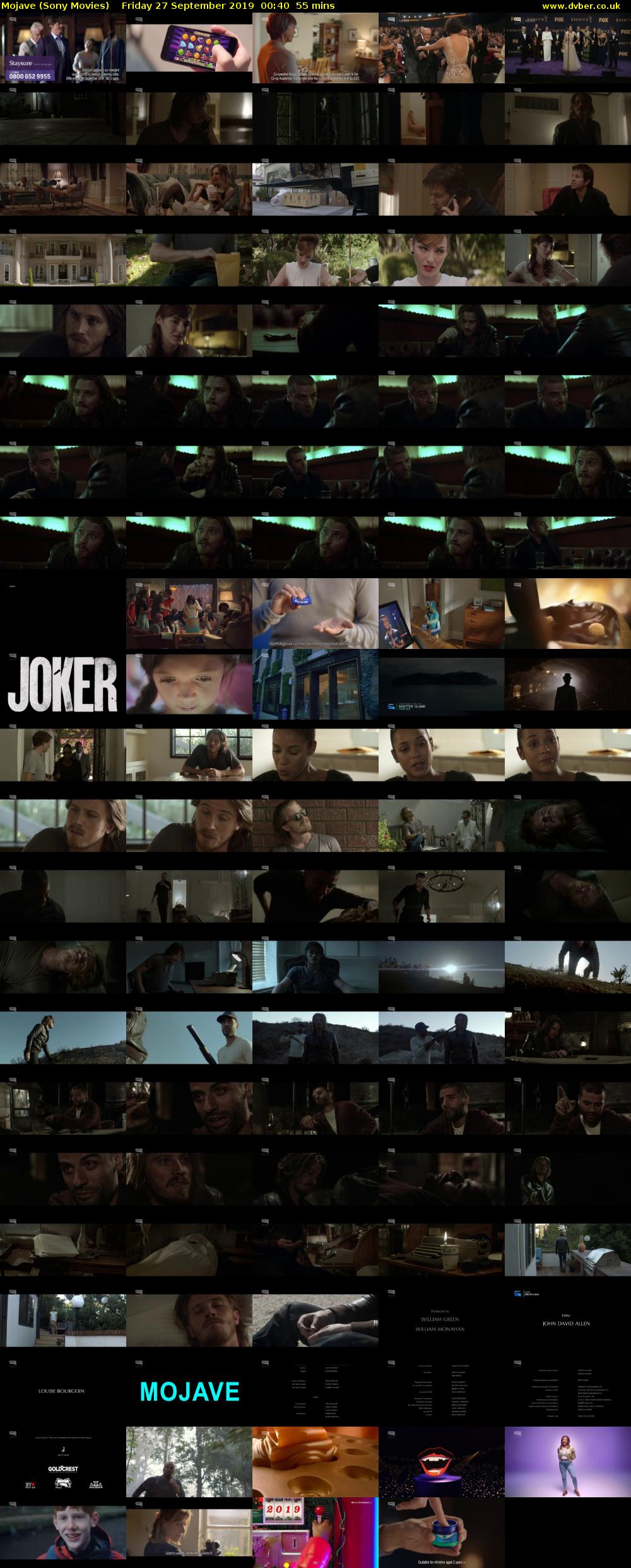 Mojave (Sony Movies) Friday 27 September 2019 00:40 - 01:35