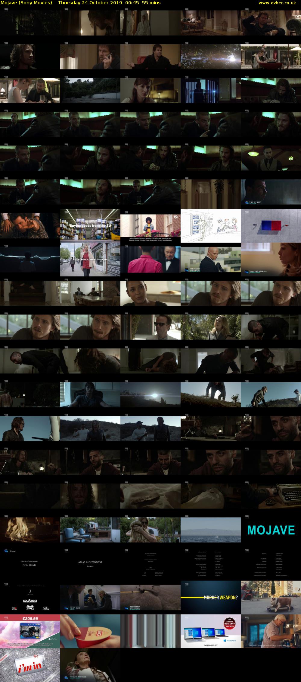 Mojave (Sony Movies) Thursday 24 October 2019 00:45 - 01:40
