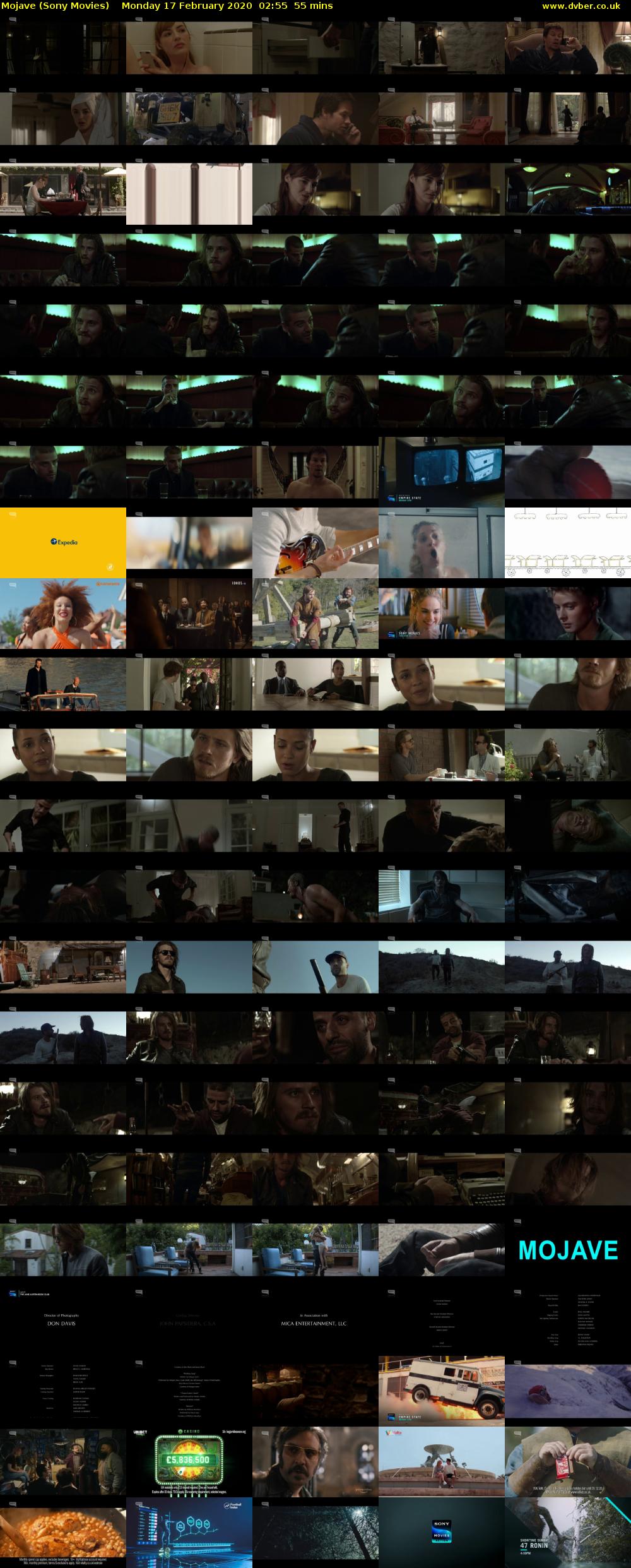 Mojave (Sony Movies) Monday 17 February 2020 02:55 - 03:50