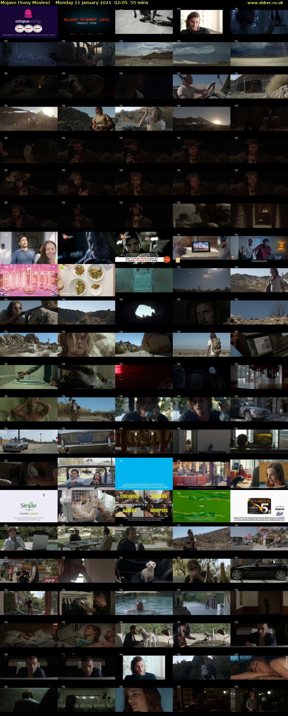 Mojave (Sony Movies) Monday 11 January 2021 02:05 - 03:00