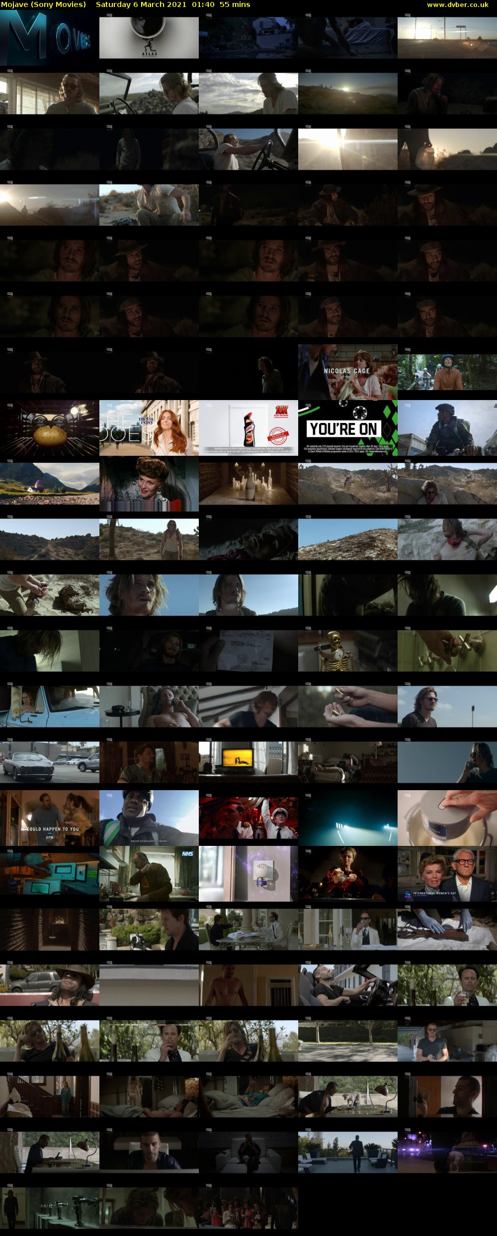 Mojave (Sony Movies) Saturday 6 March 2021 01:40 - 02:35