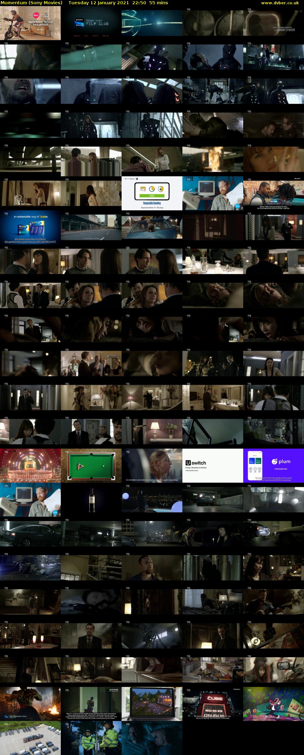 Momentum (Sony Movies) Tuesday 12 January 2021 22:50 - 23:45