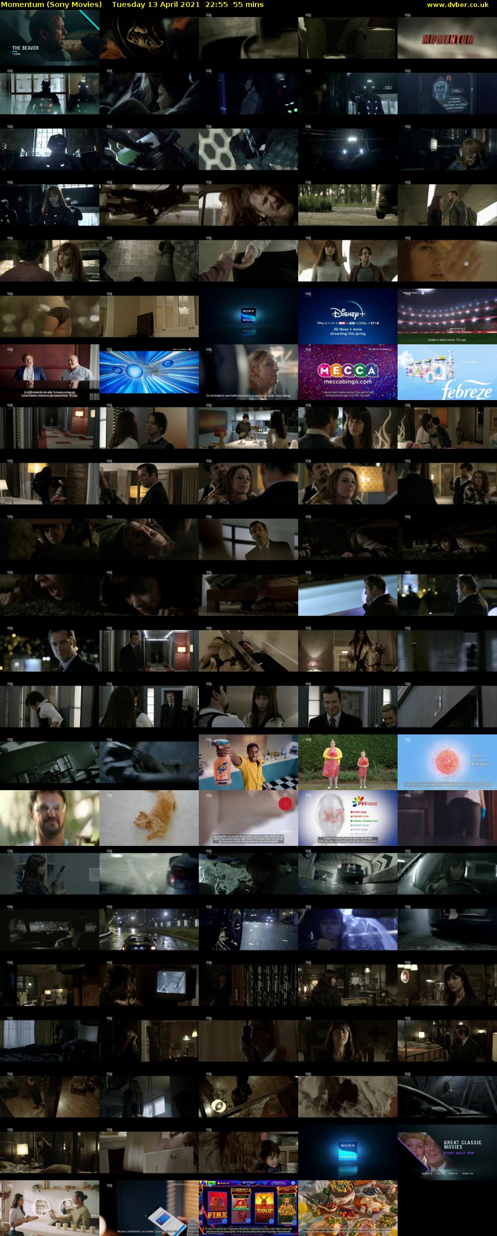 Momentum (Sony Movies) Tuesday 13 April 2021 22:55 - 23:50