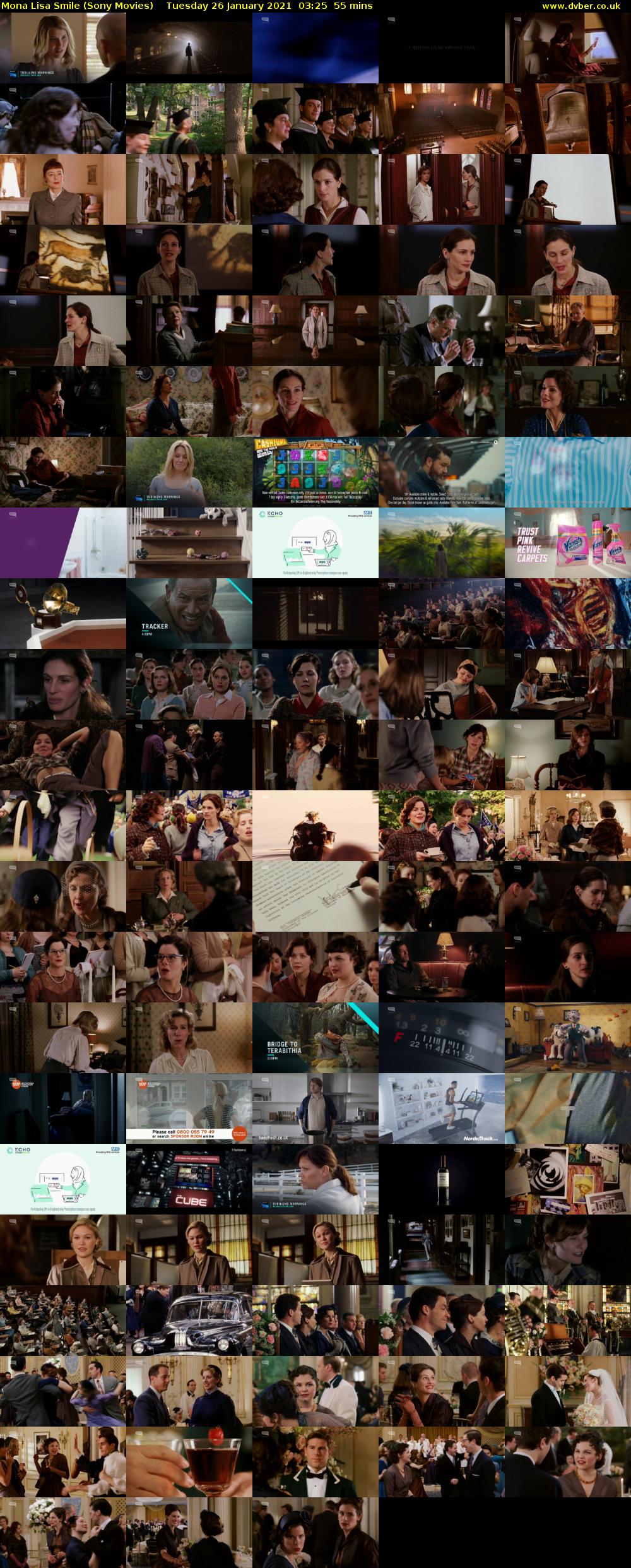 Mona Lisa Smile (Sony Movies) Tuesday 26 January 2021 03:25 - 04:20