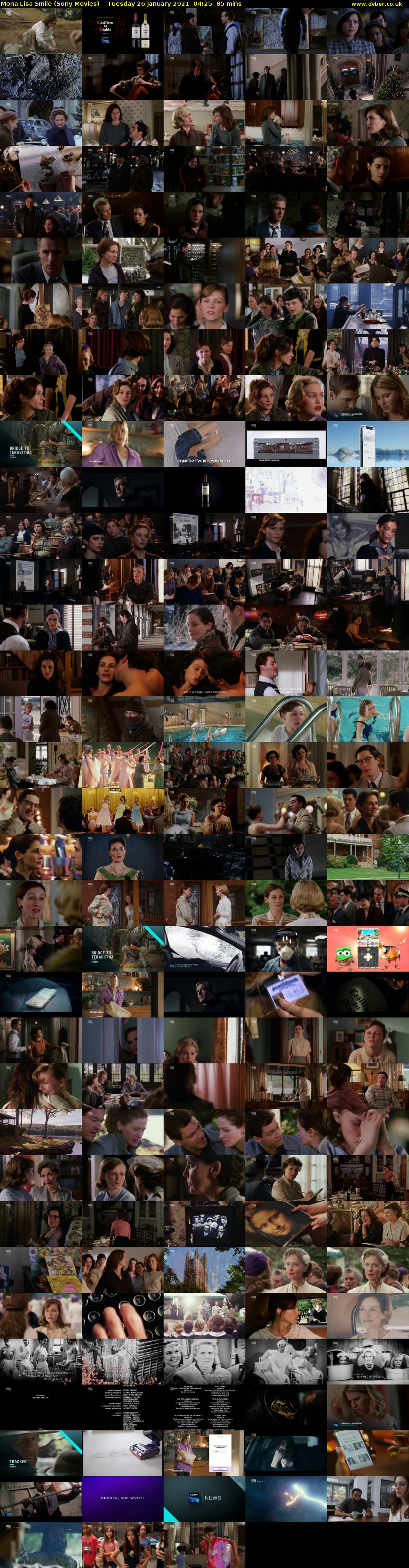 Mona Lisa Smile (Sony Movies) Tuesday 26 January 2021 04:25 - 05:50