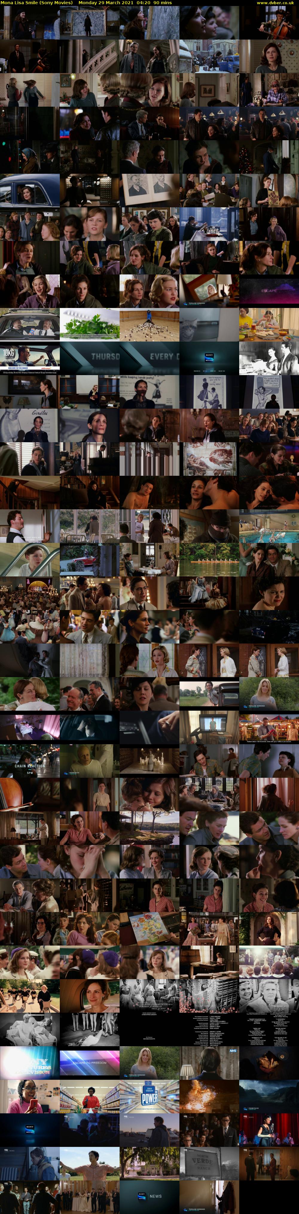 Mona Lisa Smile (Sony Movies) Monday 29 March 2021 04:20 - 05:50