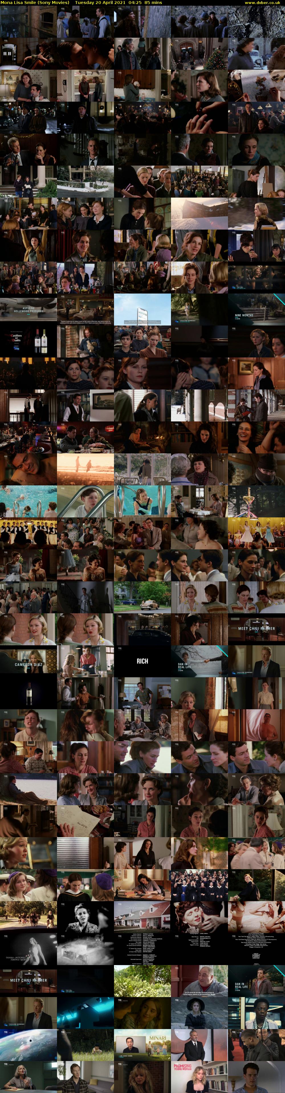 Mona Lisa Smile (Sony Movies) Tuesday 20 April 2021 04:25 - 05:50