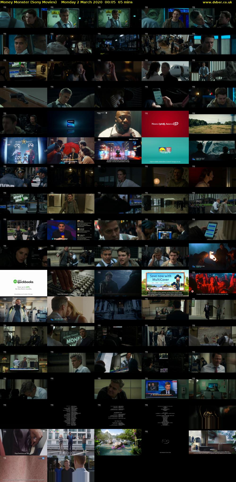 Money Monster (Sony Movies) Monday 2 March 2020 00:05 - 01:10