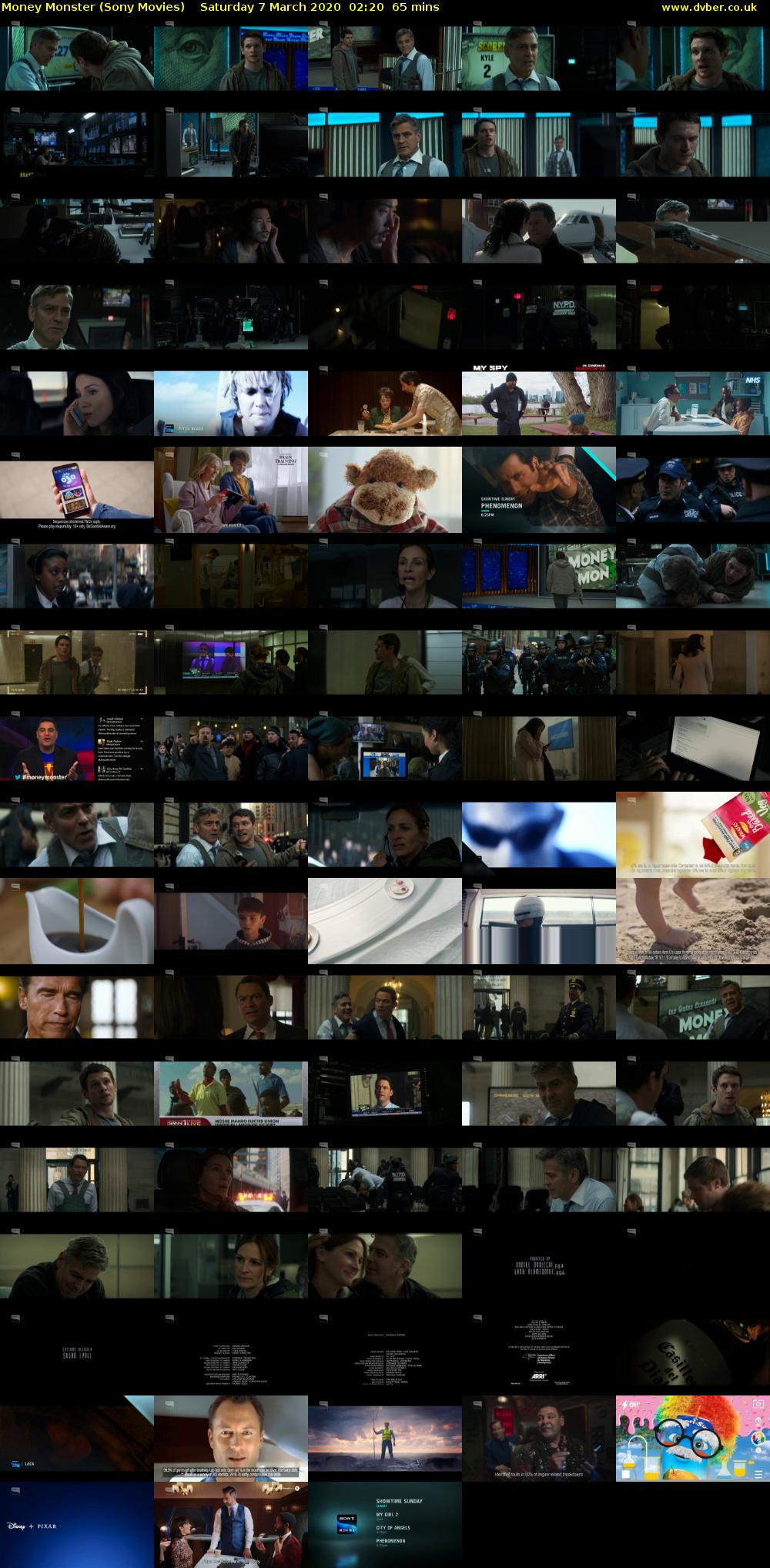 Money Monster (Sony Movies) Saturday 7 March 2020 02:20 - 03:25