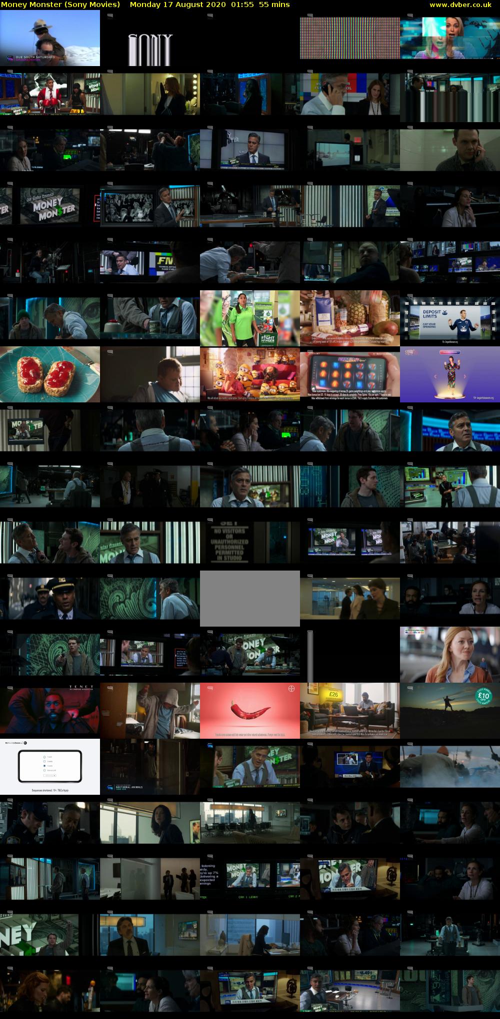 Money Monster (Sony Movies) Monday 17 August 2020 01:55 - 02:50