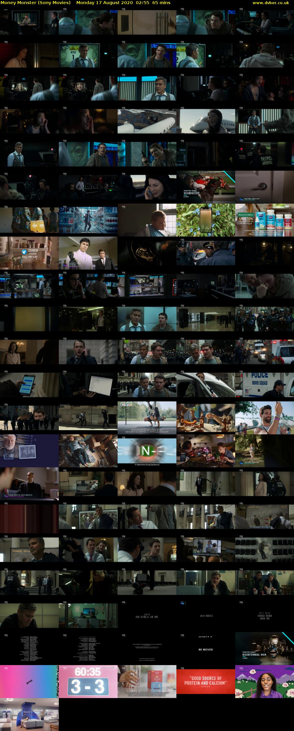 Money Monster (Sony Movies) Monday 17 August 2020 02:55 - 04:00