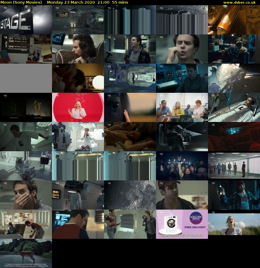 Moon (Sony Movies) Monday 23 March 2020 21:00 - 21:55