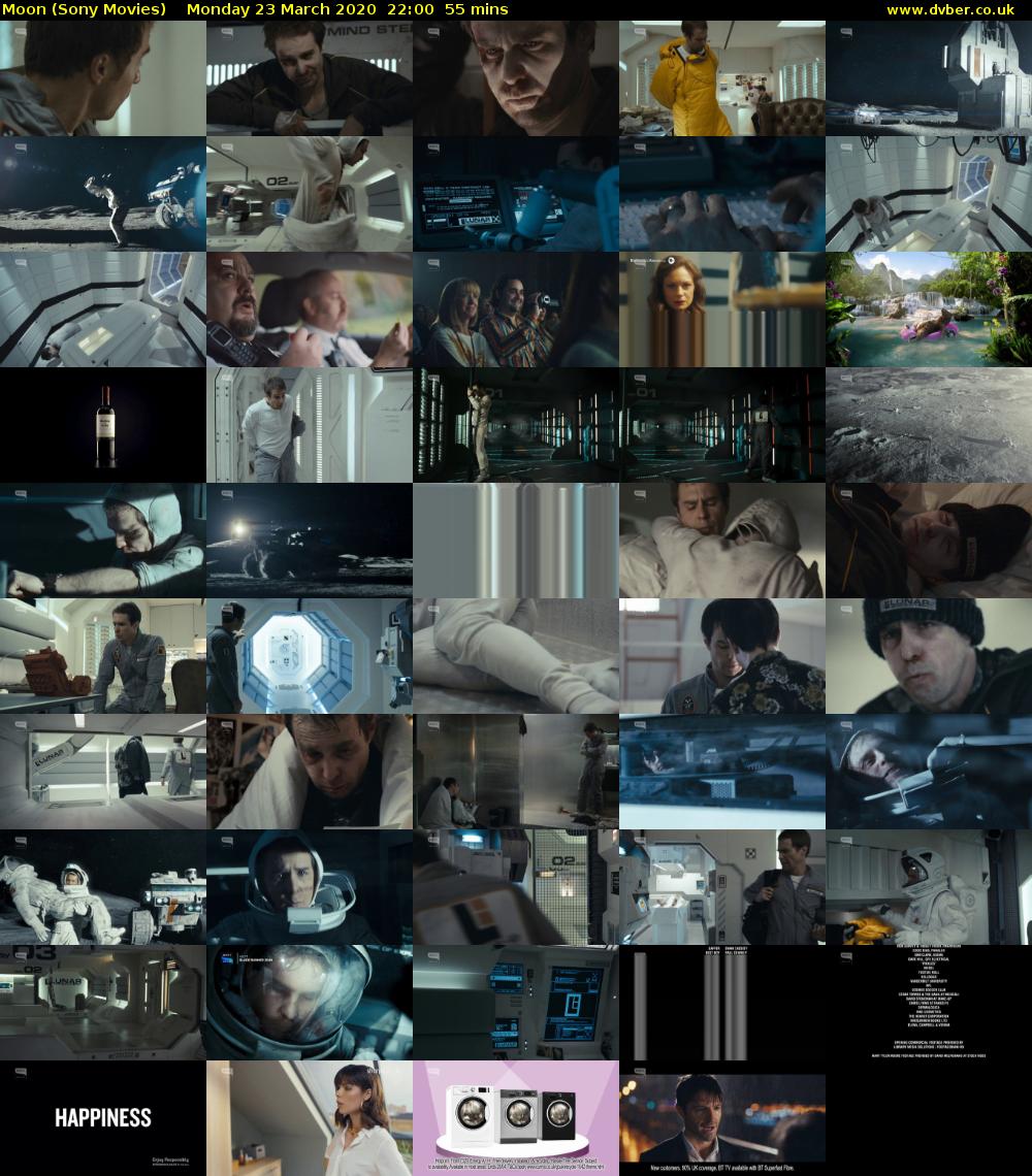 Moon (Sony Movies) Monday 23 March 2020 22:00 - 22:55