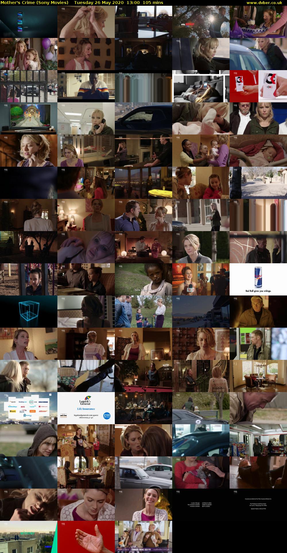 Mother's Crime (Sony Movies) Tuesday 26 May 2020 13:00 - 14:45