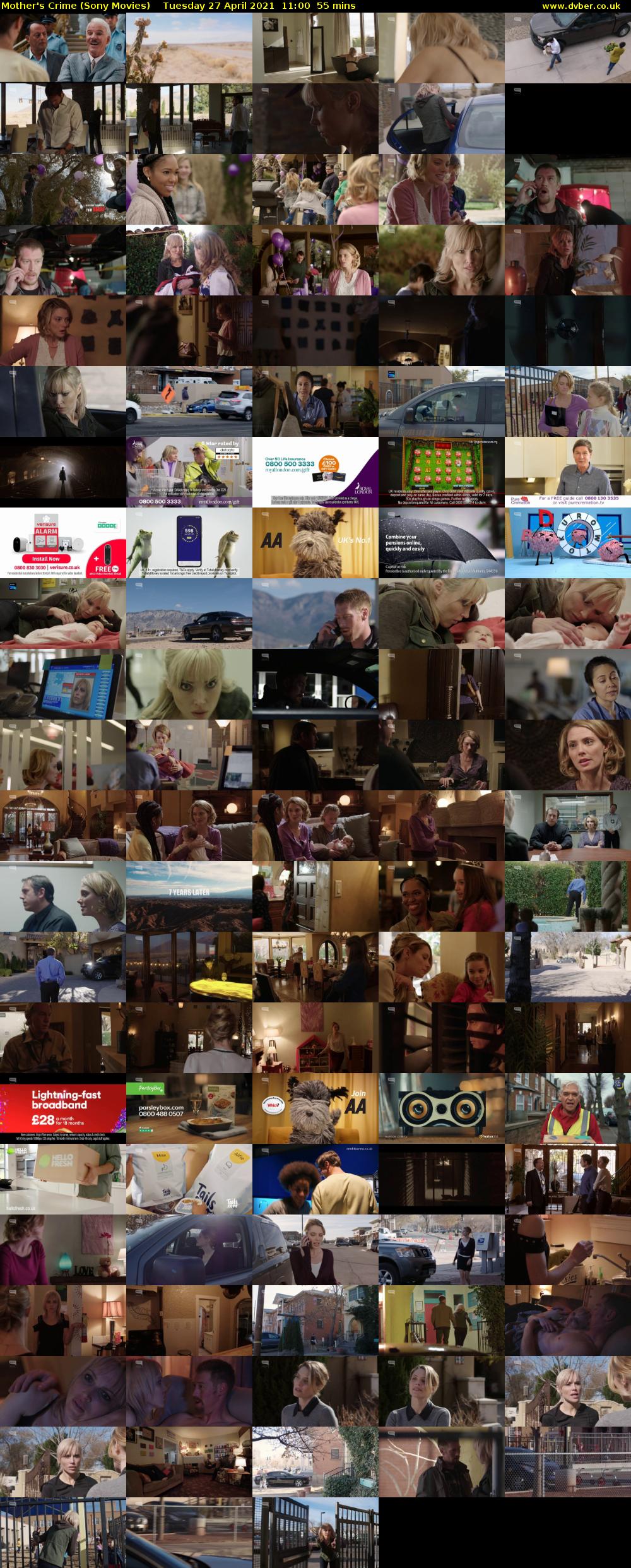 Mother's Crime (Sony Movies) Tuesday 27 April 2021 11:00 - 11:55