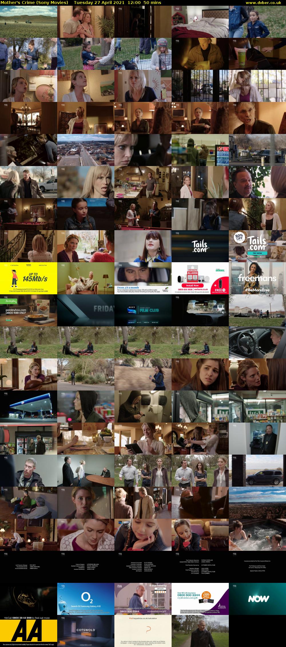 Mother's Crime (Sony Movies) Tuesday 27 April 2021 12:00 - 12:50