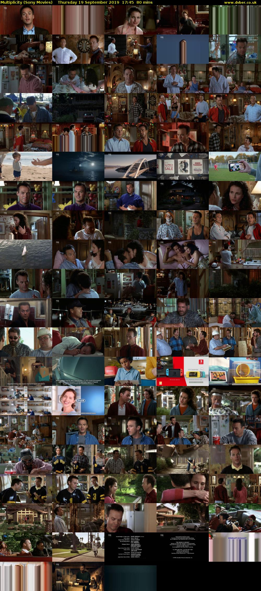 Multiplicity (Sony Movies) Thursday 19 September 2019 17:45 - 19:05