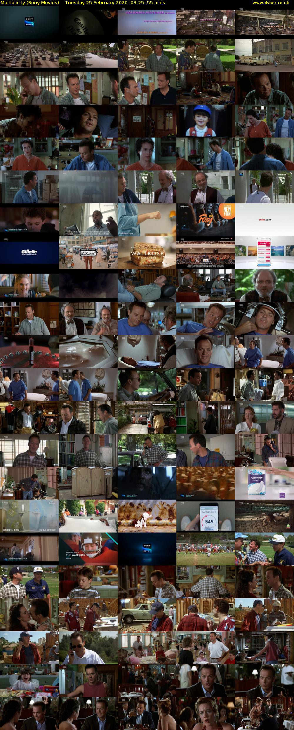 Multiplicity (Sony Movies) Tuesday 25 February 2020 03:25 - 04:20