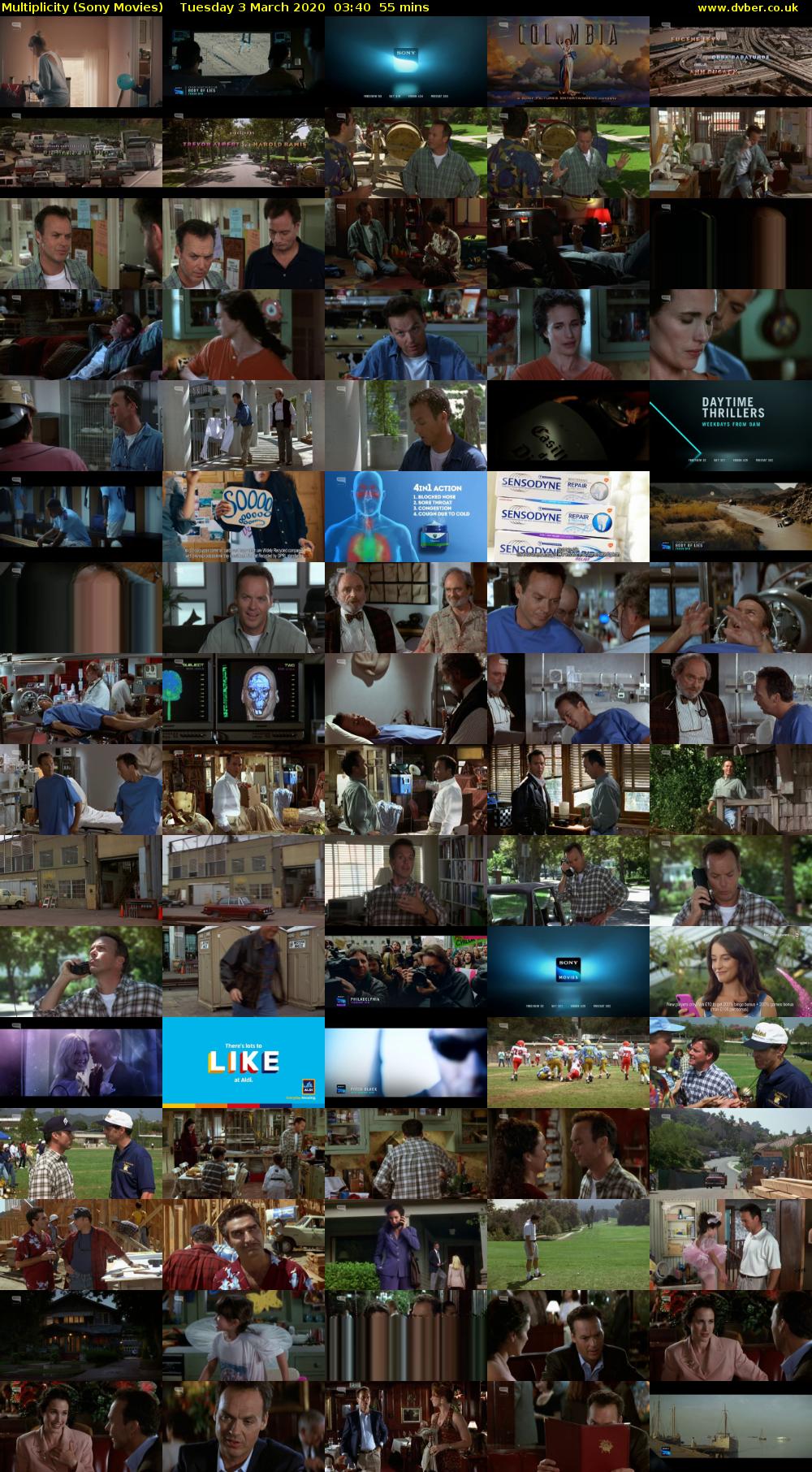 Multiplicity (Sony Movies) Tuesday 3 March 2020 03:40 - 04:35