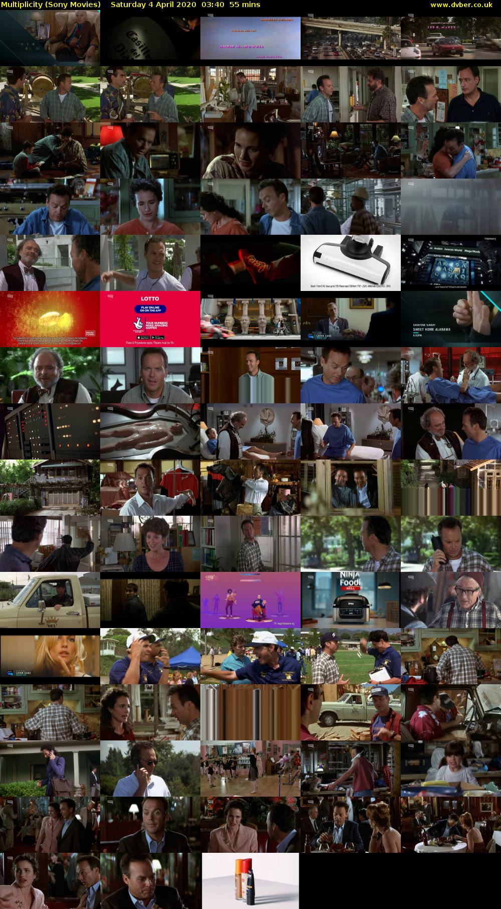 Multiplicity (Sony Movies) Saturday 4 April 2020 03:40 - 04:35