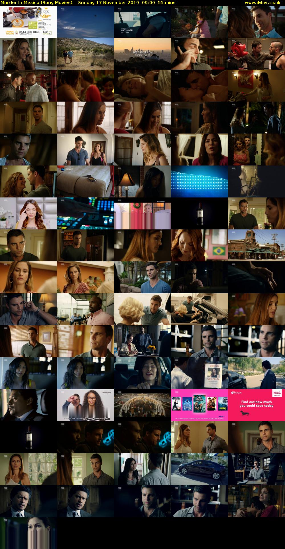 Murder In Mexico (Sony Movies) Sunday 17 November 2019 09:00 - 09:55