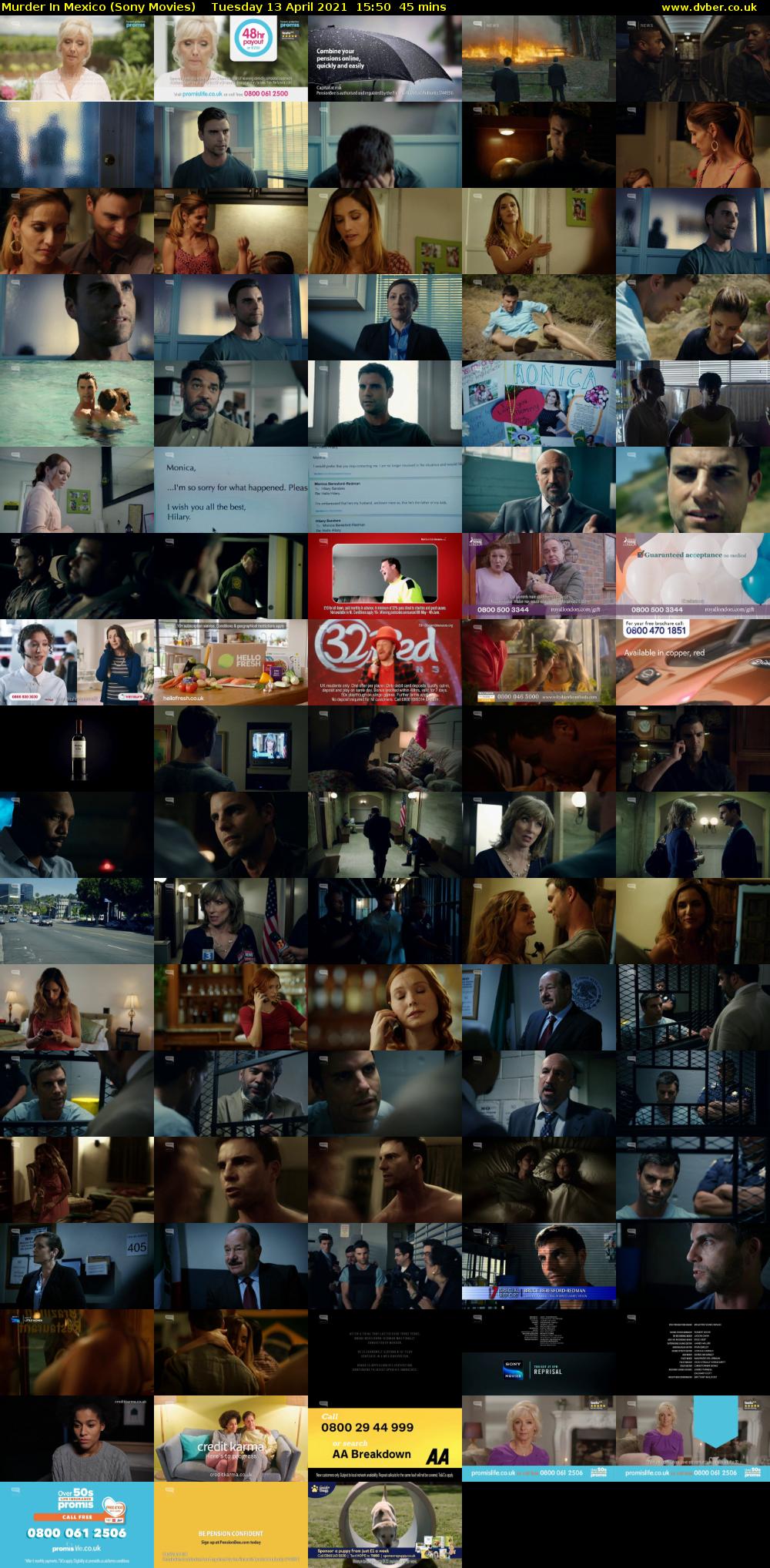 Murder In Mexico (Sony Movies) Tuesday 13 April 2021 15:50 - 16:35