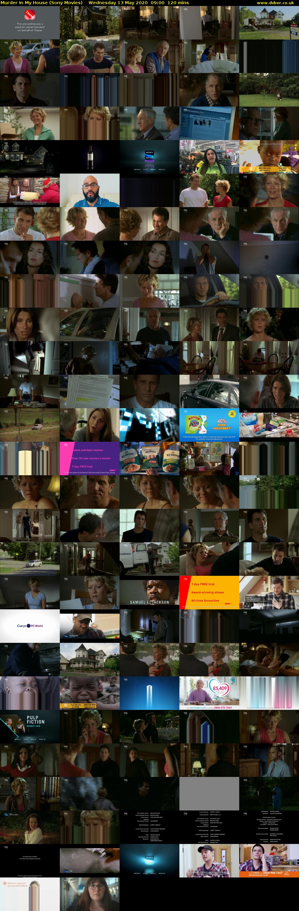 Murder In My House (Sony Movies) Wednesday 13 May 2020 09:00 - 11:00