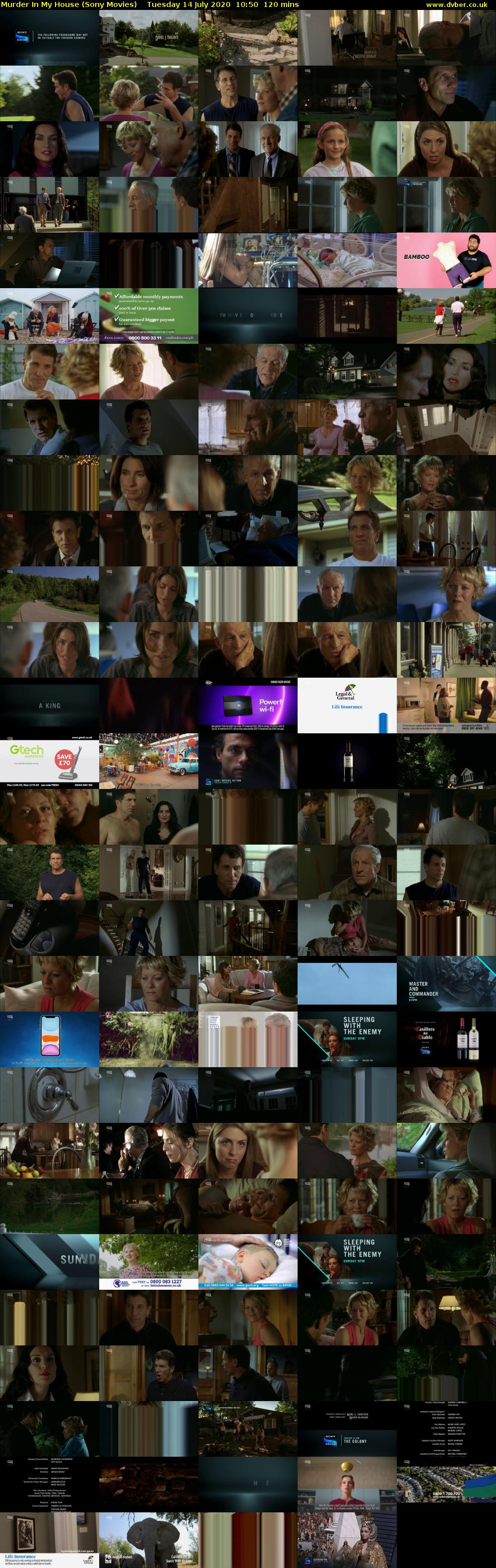 Murder In My House (Sony Movies) Tuesday 14 July 2020 10:50 - 12:50