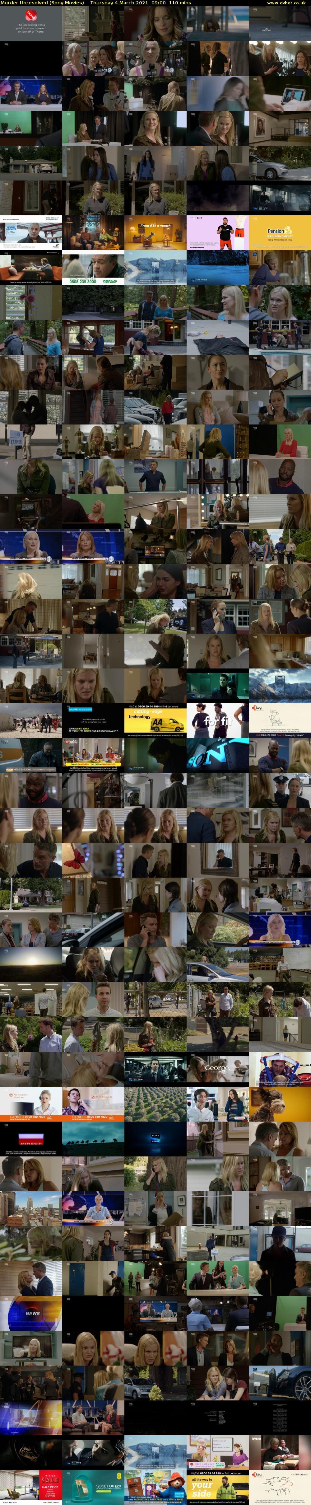 Murder Unresolved (Sony Movies) Thursday 4 March 2021 09:00 - 10:50