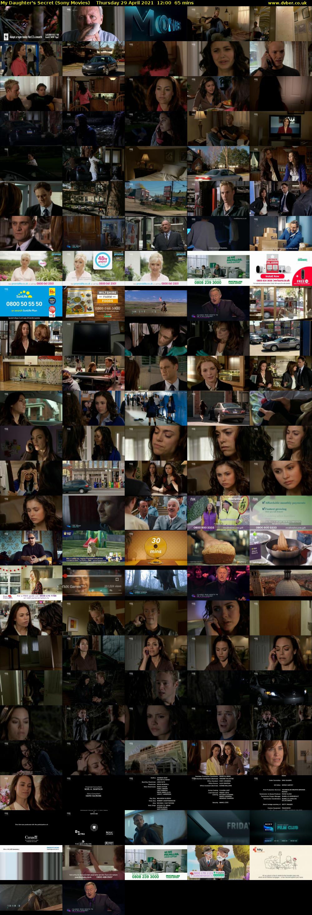 My Daughter's Secret (Sony Movies) Thursday 29 April 2021 12:00 - 13:05