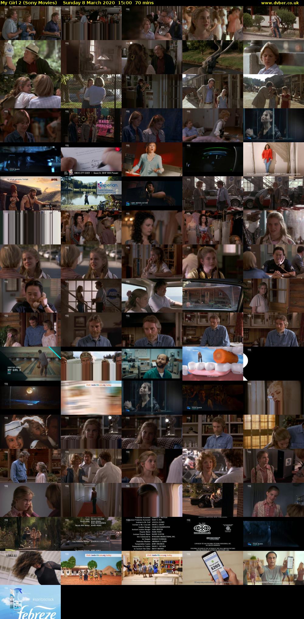My Girl 2 (Sony Movies) Sunday 8 March 2020 15:00 - 16:10