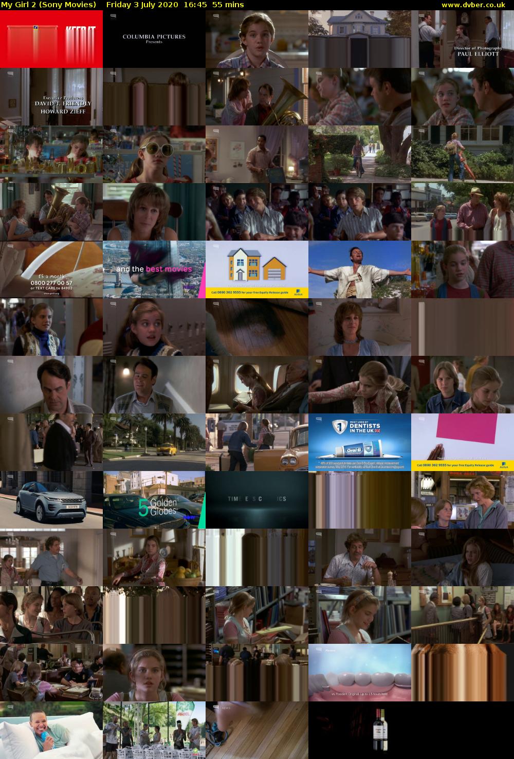 My Girl 2 (Sony Movies) Friday 3 July 2020 16:45 - 17:40