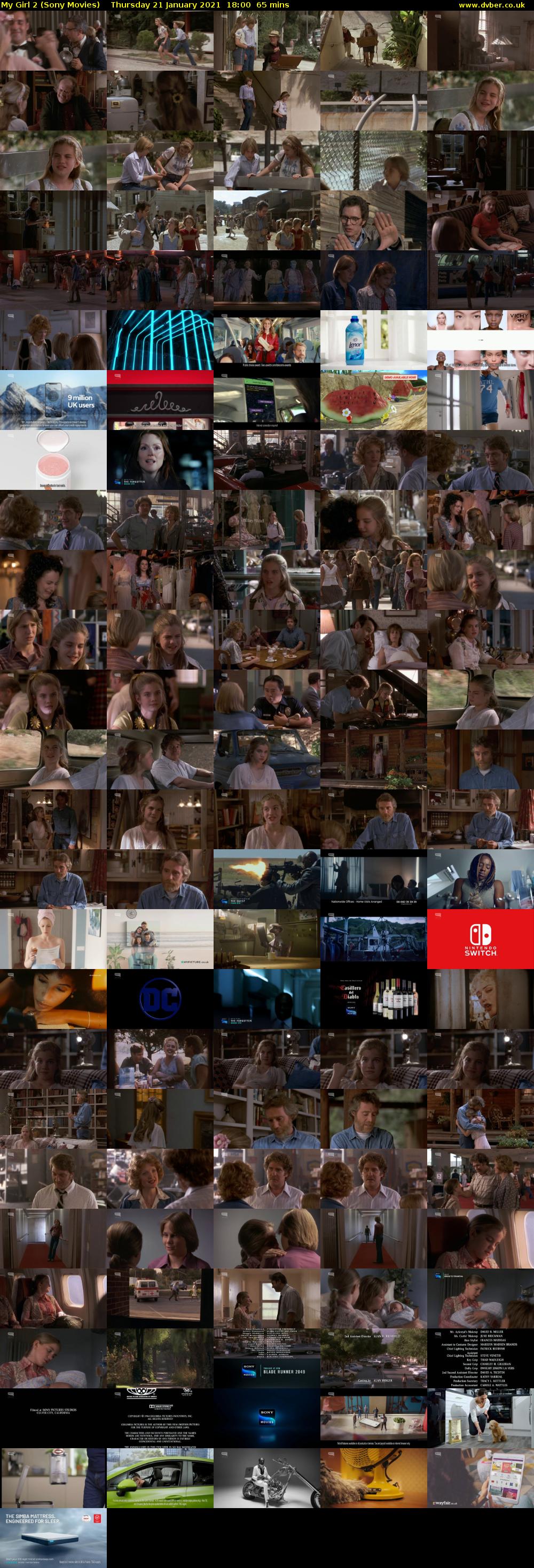 My Girl 2 (Sony Movies) Thursday 21 January 2021 18:00 - 19:05