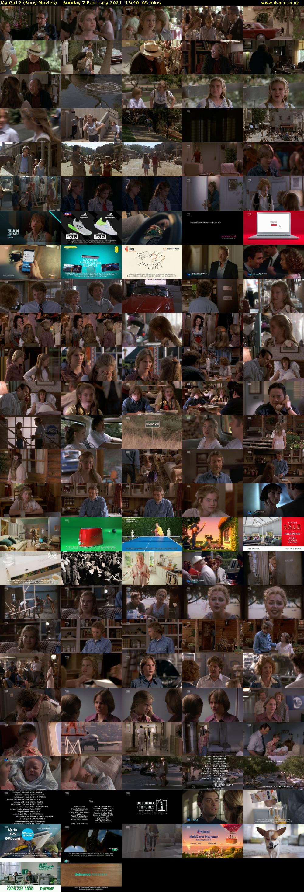 My Girl 2 (Sony Movies) Sunday 7 February 2021 13:40 - 14:45