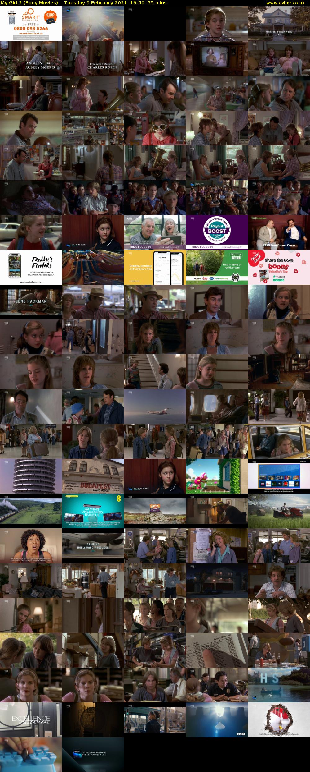My Girl 2 (Sony Movies) Tuesday 9 February 2021 16:50 - 17:45
