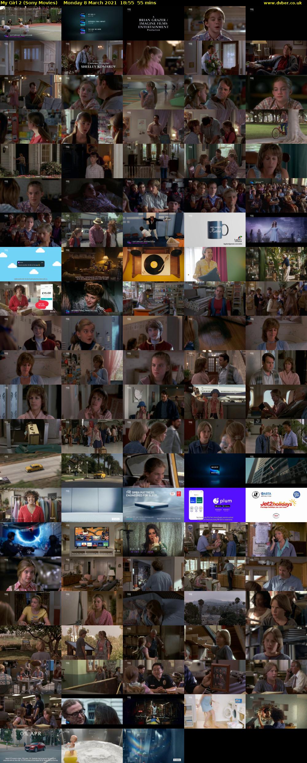 My Girl 2 (Sony Movies) Monday 8 March 2021 18:55 - 19:50