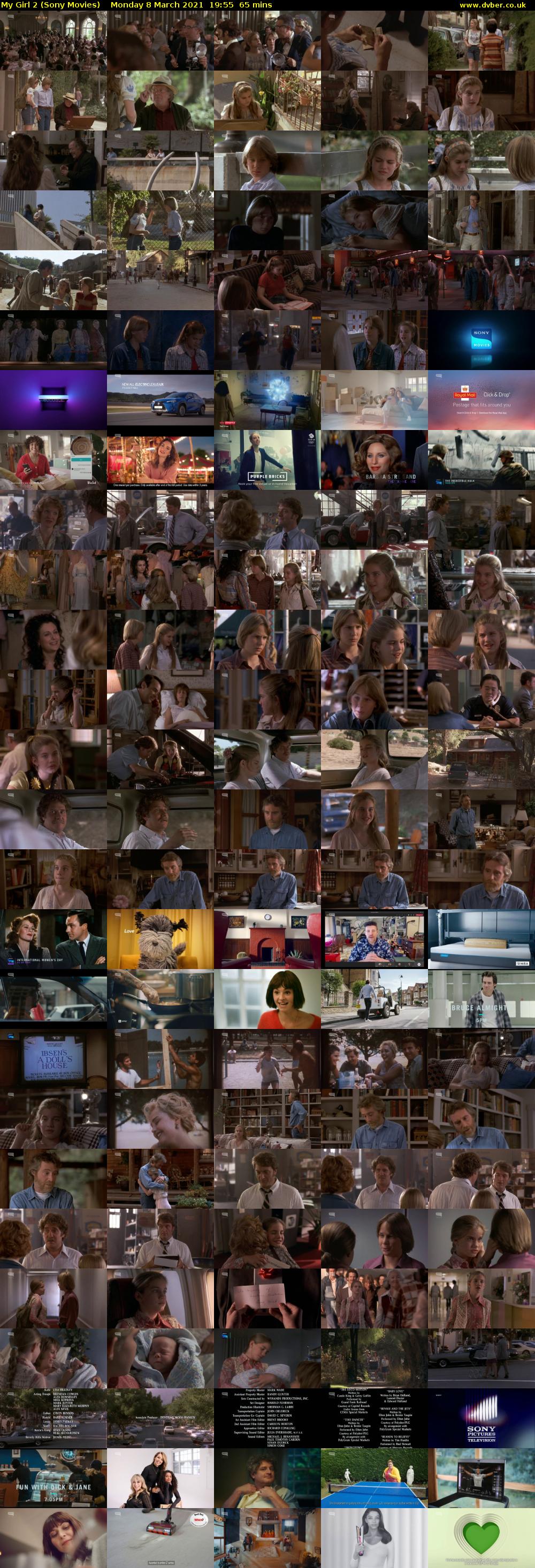 My Girl 2 (Sony Movies) Monday 8 March 2021 19:55 - 21:00