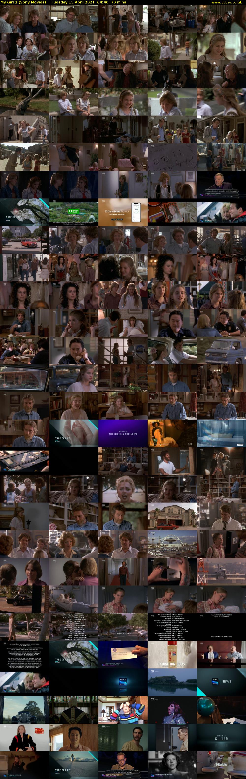 My Girl 2 (Sony Movies) Tuesday 13 April 2021 04:40 - 05:50