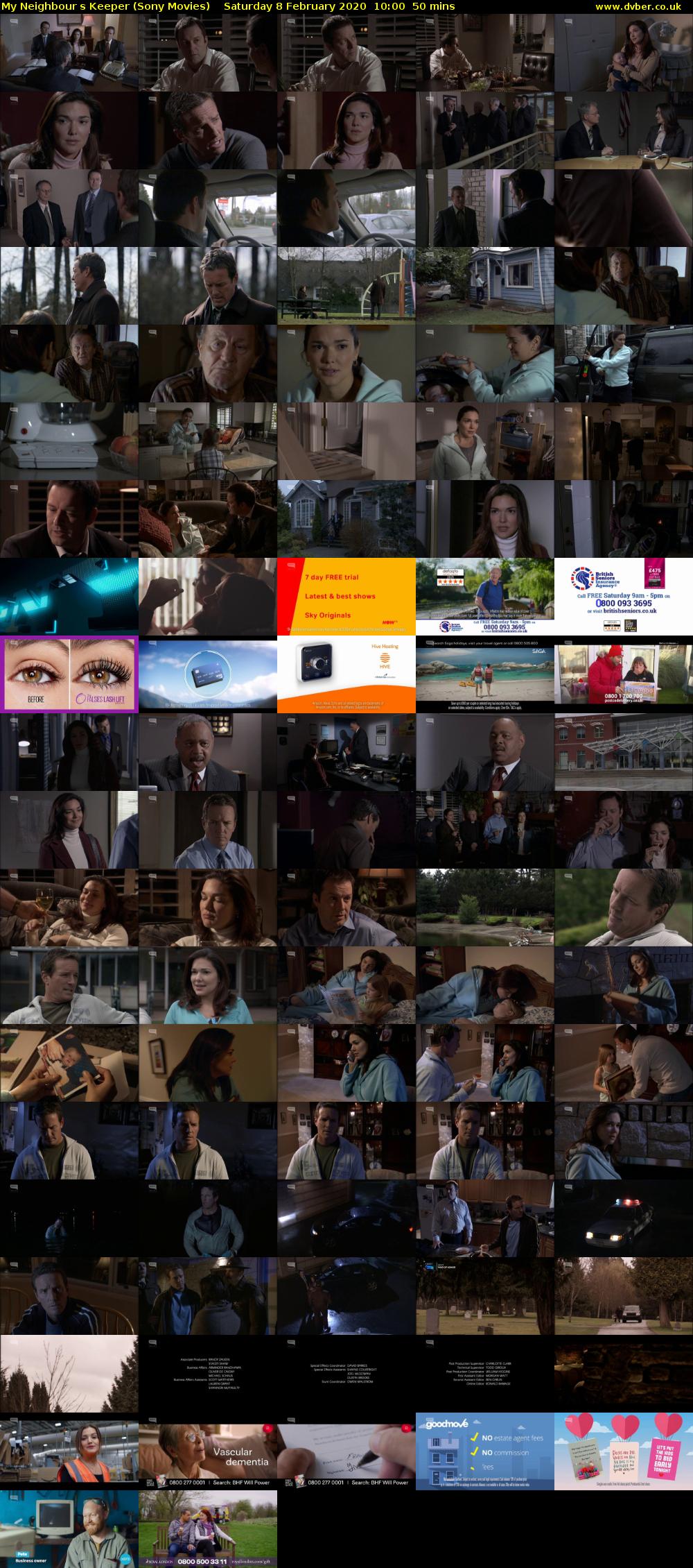 My Neighbours Keeper (Sony Movies) Saturday 8 February 2020 10:00 - 10:50