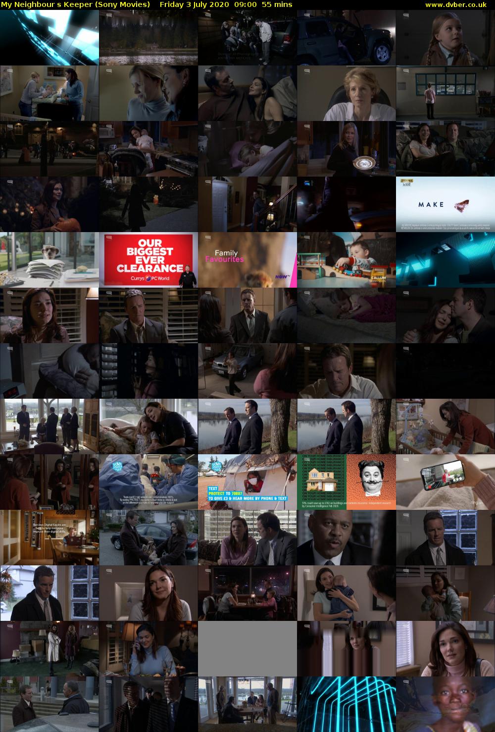 My Neighbours Keeper (Sony Movies) Friday 3 July 2020 09:00 - 09:55
